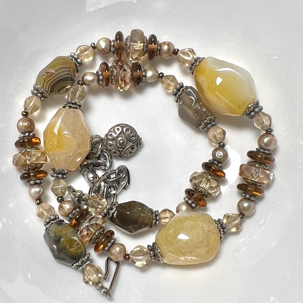 Artisan Sterling, Gemstone & Crystal Necklace
